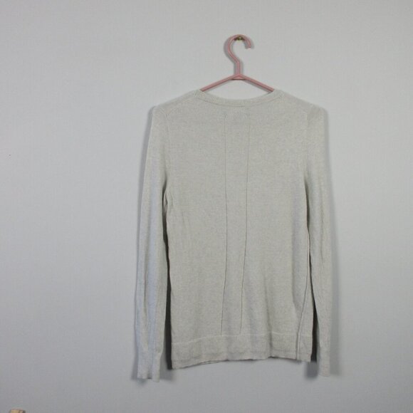 Banana Republic Filpucci Sweater Women S Grey Wool Cashmere Pullover Casual 198 - Picture 2 of 11